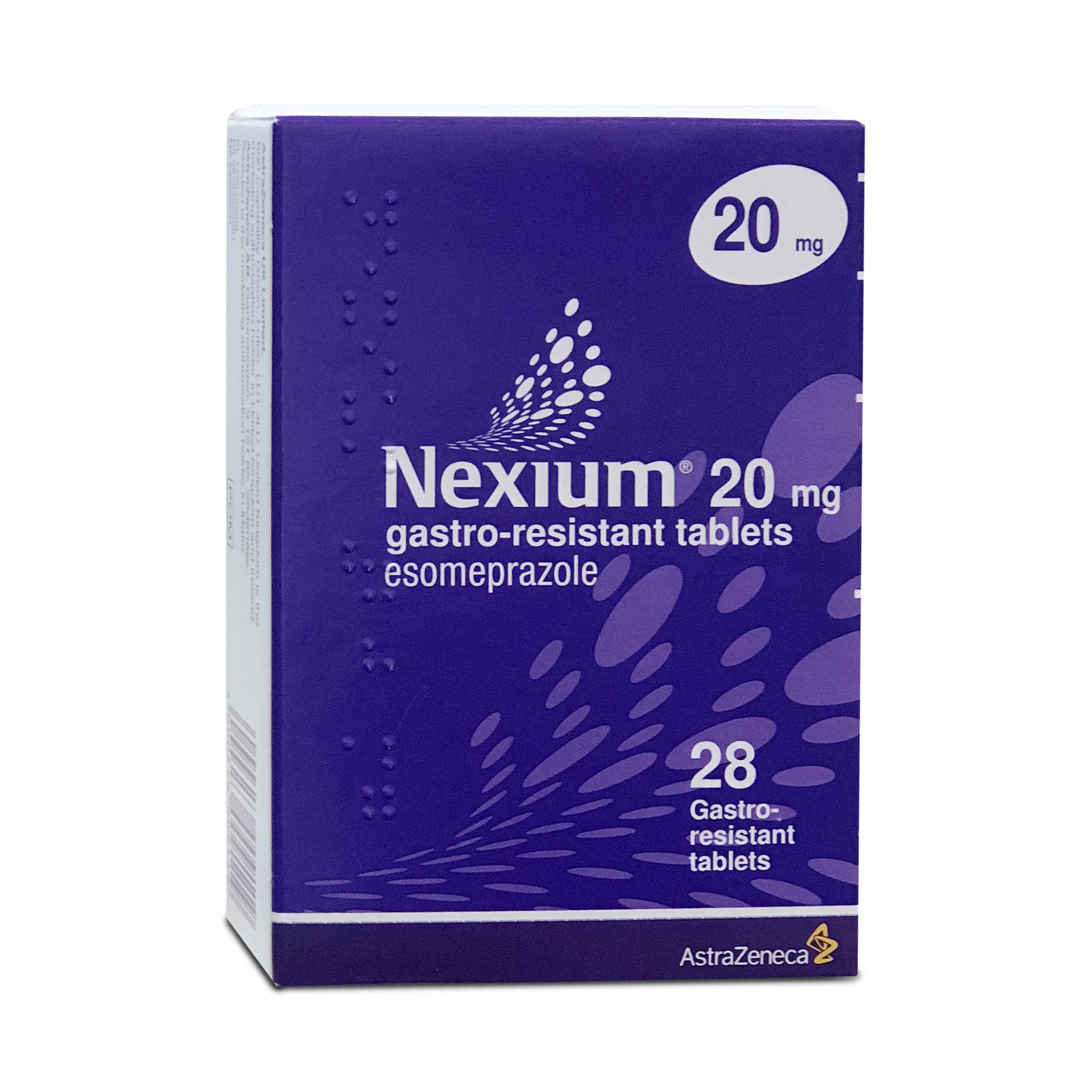 Nexium 20mg AstraZeneca Purple Box